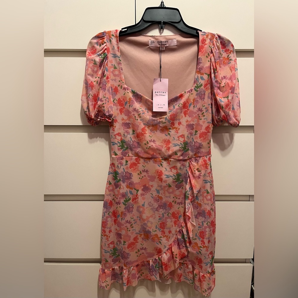 Miss Selfidge Petite Mini Floral Dress